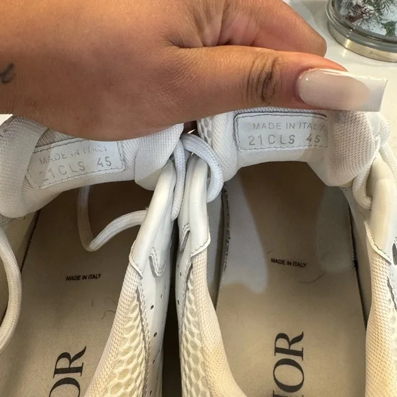 Dior B22 White silver reflection Sneakers